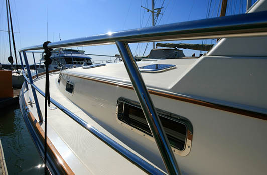 aluminium toe rails for yachts